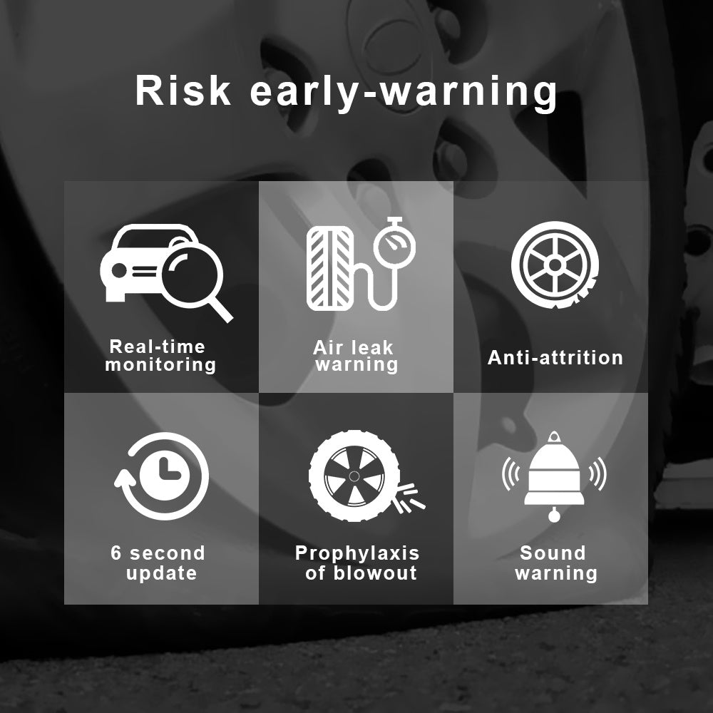 CarDetailsCo™ Wireless Solar Tire Pressure Monitor