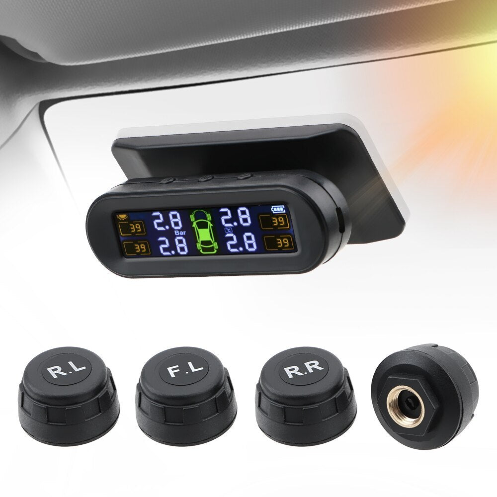 CarDetailsCo™ Wireless Solar Tire Pressure Monitor